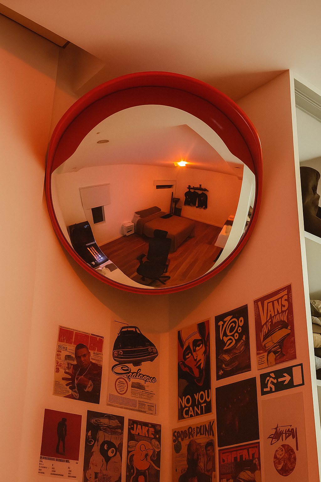 Traffic Selfie Mirror (Wide Convex)